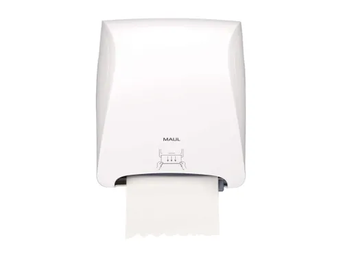 Handdoekdispenser papieren rol MAULcare Autocut Wit