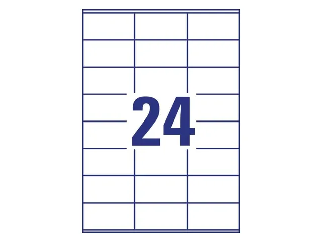 Etiquette Avery Zweckform 3475 70x36mm blanc 2400 pièces