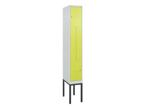 Z-garderobekast,HxBxD 2120x300x500mm,vak B 150/300mm,cil.-slot