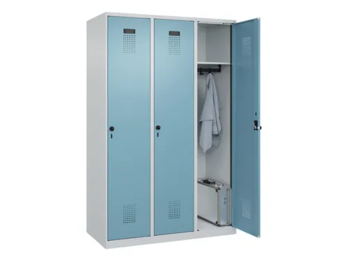 locker,HxBxD 1850x1200x500mm,3vak,vak B 400mm,draaigrendel
