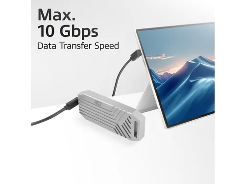 Kabel ACT USB-C hoek boven/beneden 10Gbps 1m