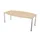 vergadertafel,HxBxD 740x2000x1200mm,vatvormig,NE-esdoorn