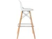 set van 2 barstoelen Steel, wit