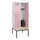 locker met bank,HxBxD 2120x800x815mm,2vak,vak B 400mm,draaigrendel