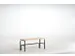 Banc vestiaire 450x1015x350mm bois/anthracite RAL7016