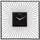Wandklok Nextime 45x45x15 zwart metaal Vasco Square