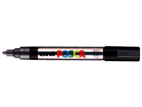 Verfstift Posca PC5M Medium Punt 1,8-2,5mm Zilver