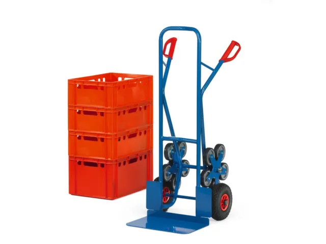 Diable monte-escaliers à 5roulettes force 200kg bavette lxp 480x300mm