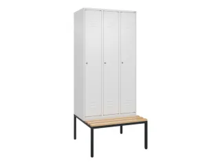 locker voor scheiding van kleding,HxBxD 2120x900x815mm,3vak - 1