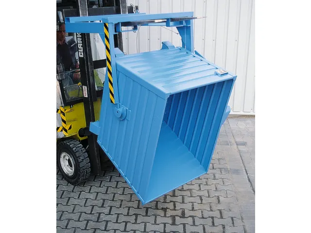 Kiepbak 900x800x1200mm 0.70m³ 90kg 1500kg Ral5012