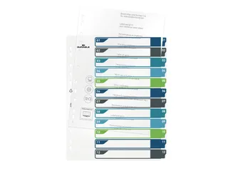 Tabbladen A4+ 12-delig met voorblad nummers 1-12 PP personaliseerbaar - 3