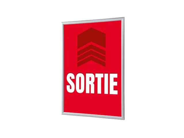 Kliklijst A1 complete set met print "SORTIE" Rood
