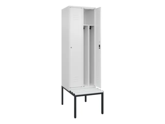 locker voor scheiding van kleding,HxBxD 2120x600x815mm,2vak