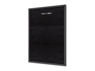 Letterbord Zwart 60x80cm Zwart frame - 1