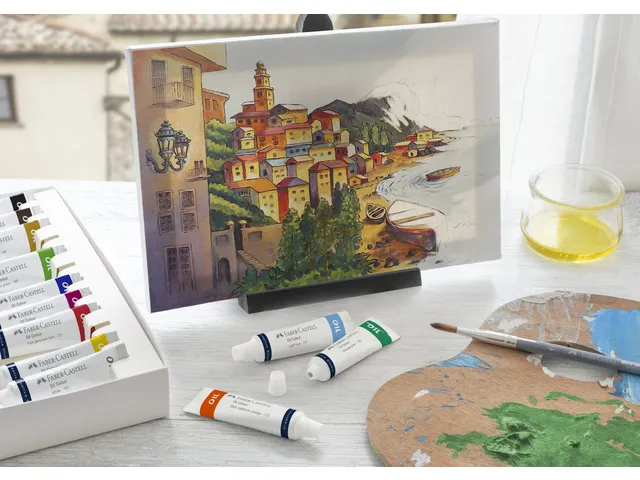 Olieverf Faber-Castell 12 tubes a 9ml