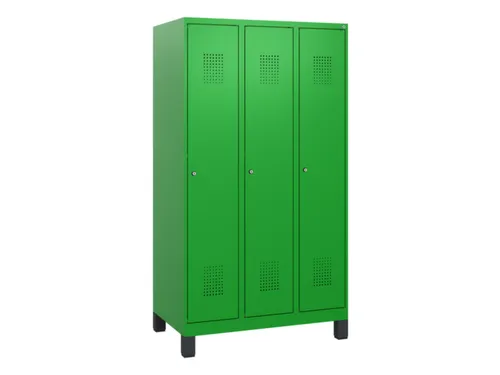 schoollocker,HxBxD 1630x900x500mm,3vak,vak B 300mm,cil.-slot,voeten
