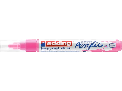 Acrylmarker edding e-5100 medium neon roze