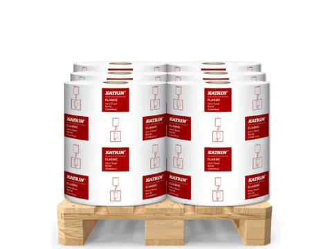Handdoekrol Katrin Centerfeed M2 481911 2-laags Wit Pallet