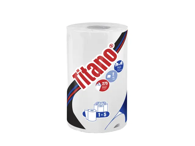 Keukenrol Celtex Titano 2-laags wit 275 vel krimp a 12 rol