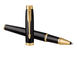 Rollerpen Parker IM Black Lacquer GT Finish Fijn Zwarte inkt - 6