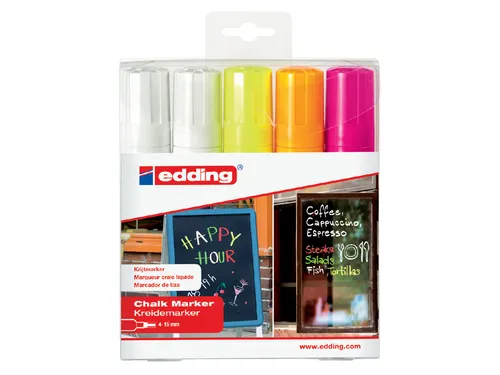 Viltstift Edding 4090 Window Schuin Assorti 4-15mm Etui à 5st