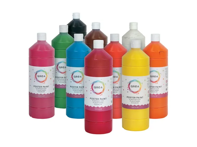 Plakkaatverf Qrea donkerbruin 1000ml