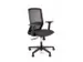 Chaise de bureau Linea Tekna 01 noir/noir avec accoudoir 2D