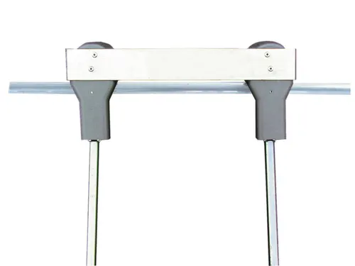 verrijdbare stellingladder,balk L 2,2m,v. H tot 2,37m,8,treden