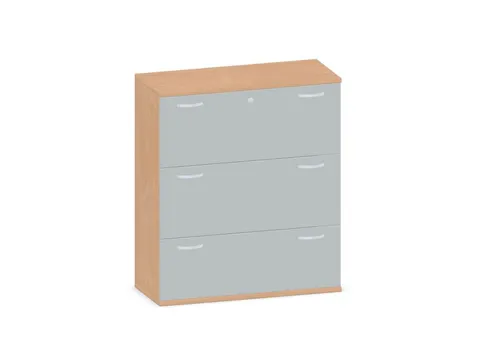 hangmappenkast 1150x1000x430mm 3hangmappenframes Beuken+Onyx