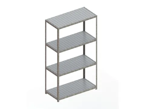 Breedvakstelling HxLxD 2970x1704x800mm vaklast 500kg 4 stalen panelen