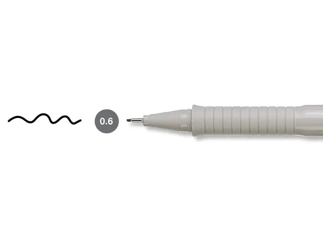 Tekenpen Faber Castell Ecco Pigment 0.6Mm Zwart