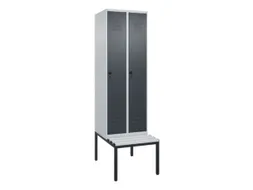 locker voor scheiding van kleding,HxBxD 2120x600x815mm,2vak
