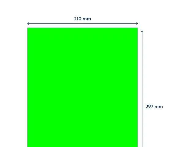 Etiquette Rillprint 210x297mm vert fluo 100 étiquettes