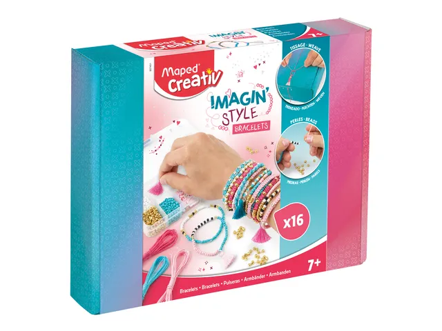 Set bracelets Maped Creaty Imagin'Style 16 pièces assorti