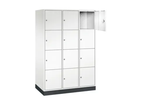 grootvolume-lockersysteem,HxBxD 1950x1220x600mm,3x4vakken,cil.-slot