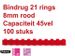 Bindrug Fellowes 8mm 21-rings A4 rood 100stuks - 1