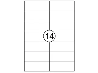 Etiket Quantore 105x42.4mm wit 1400 stuks - 1