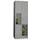 lockerkast,HxBxD 1850x600x500mm,2x3vakken,RAL7035,front RAL6011