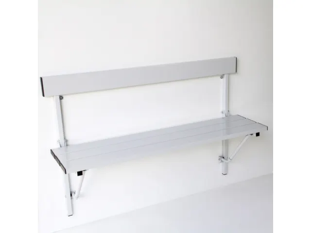 klapbank LxD 1200x380mm aluminium lijsten frame staal RAL7035