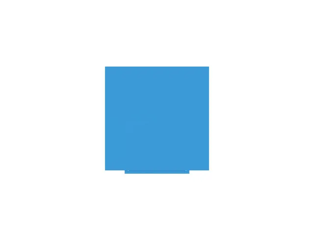 Whiteboard Rocada Skincolour 100x100cm blauw gelakt