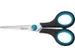 Ciseaux Softgrip 14cm Anneaux symétriques Bleu/Noir