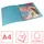 Colour'Breeze ringmap, 4 ringen, PP, ft A4, met soepele kaft blauw