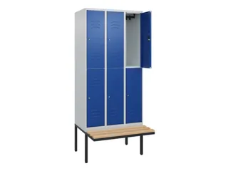 Dubbeldekse dekenkist,HxBxD 2120x900x815mm,3x2vak.,vak B 300mm - 2