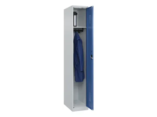 locker,HxBxD 1850x300x500mm,1vak,vak B 300mm,cil.-slot,staand op vloer