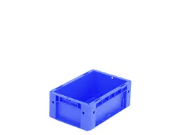 Euronorm Stapelkrat Pp Hxlxb 120X300X200Mm Wanden/bodem Gesloten Blauw