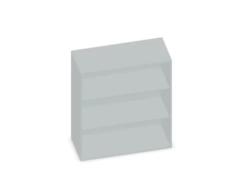 kantoorstelling,HxBxD 1150x1000x430mm,decor romp lichtgrijs