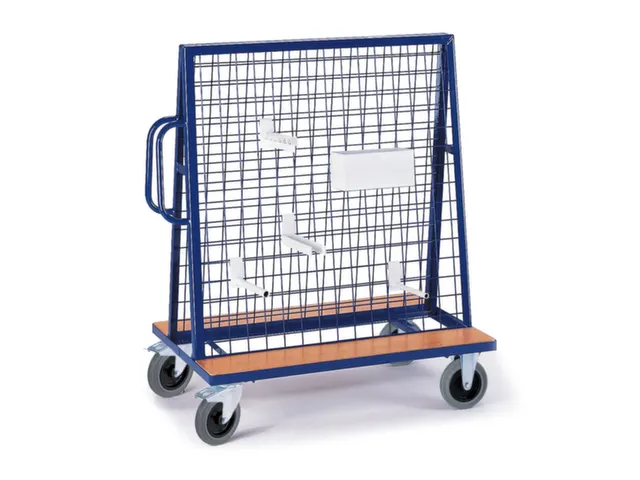 materiaalwagen,draagverm. 600kg,laadvl. LxB 1200x800mm,draadgaas wand