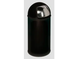 Afvalbak 50 liter hxØ 740x350mm RAL9005 Zwart - 1