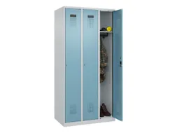 locker,HxBxD 1850x900x500mm,3vak,vak B 300mm,cil.-slot,staand op vloer