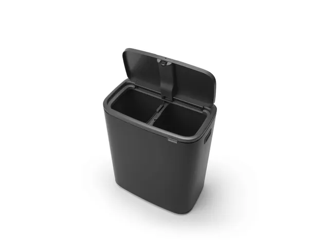 Afvalbak Bo Touch Bin 2x30 Liter Mat Zwart
